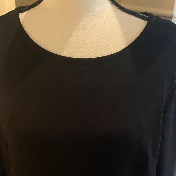 Eliza J Elegant Black Long Sleeve Dress - Picture 3 of 7